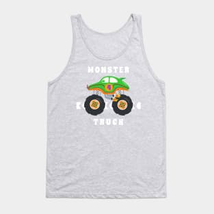 Vector illustration of monster truck with cartoon style. Tank Top